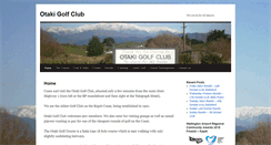 Desktop Screenshot of otakigolfclub.co.nz